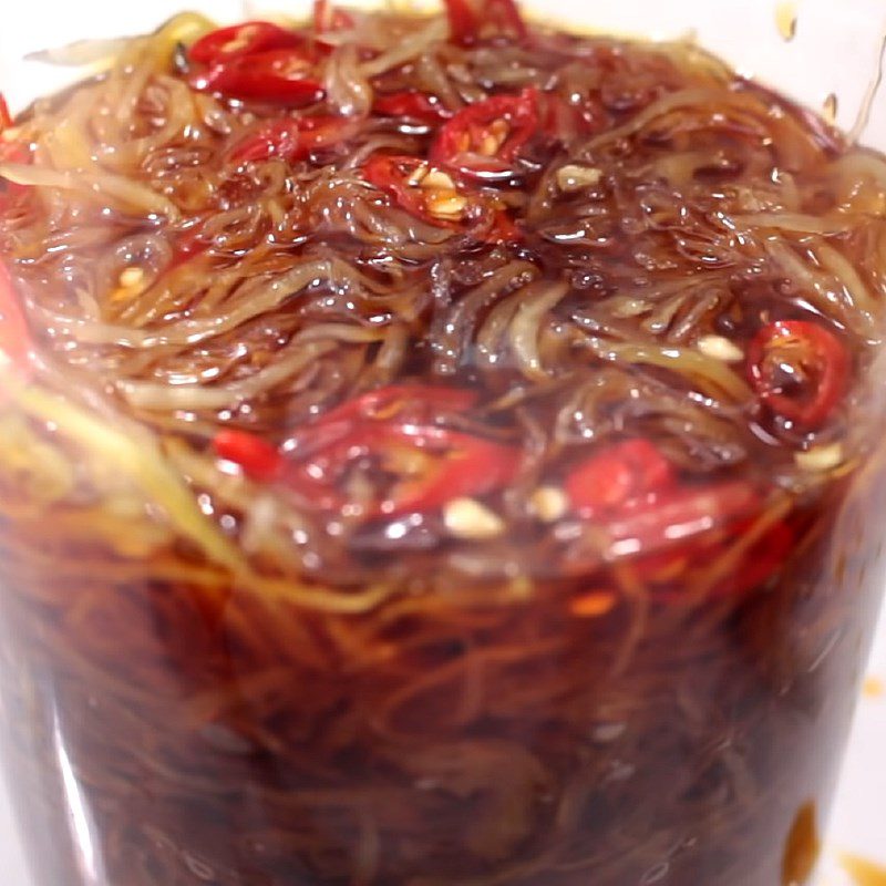 Step 4 Soaking the papaya in sauce