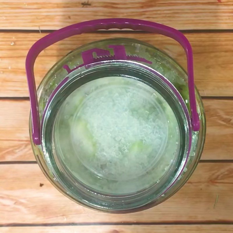 Step 3 Soaking Starfruit in Alcohol Starfruit Alcohol