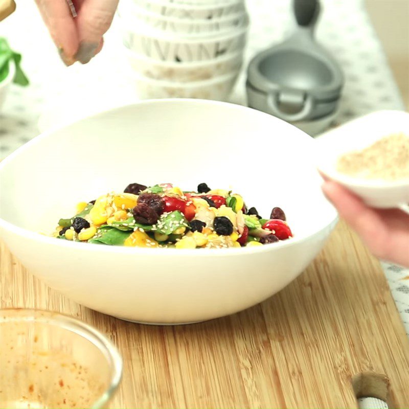 Step 4 Complete Spinach corn salad