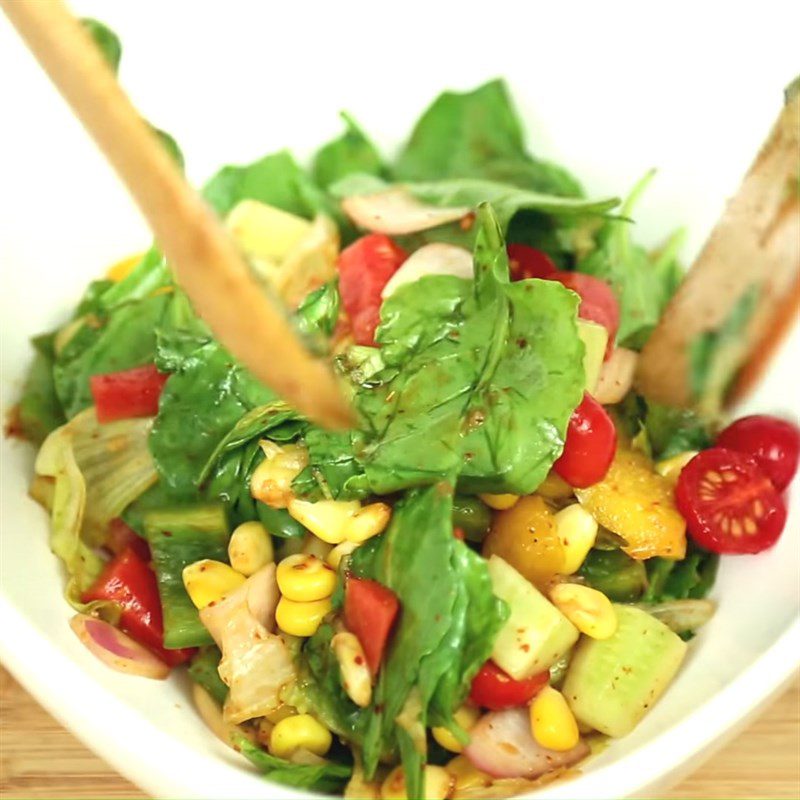 Step 4 Complete Spinach corn salad