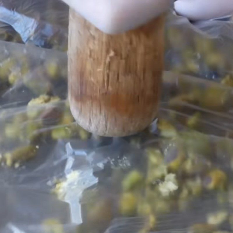 Step 2 Crush and blend the pistachios for Pistachio Ice Cream