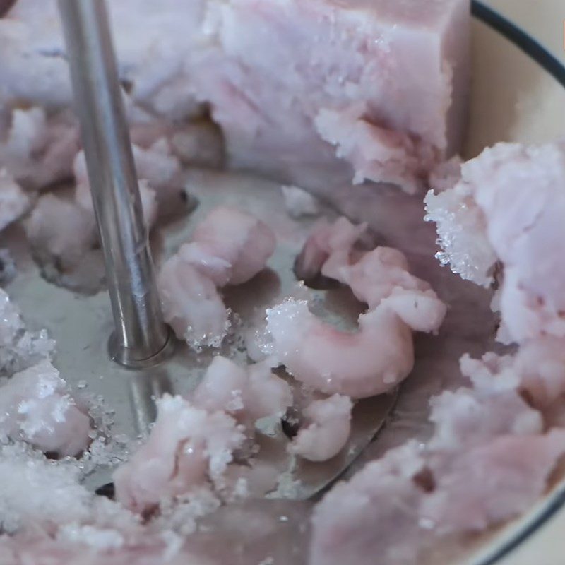 Step 2 Making mashed taro Taro milk tea with pearls