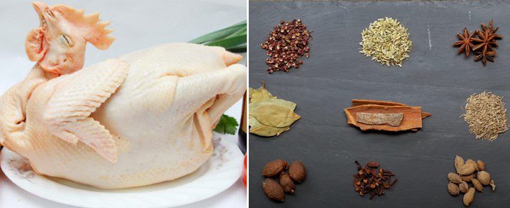 Ingredients for Sichuan hot pot