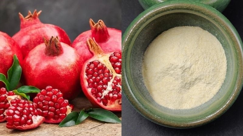 Ingredients for pomegranate jelly