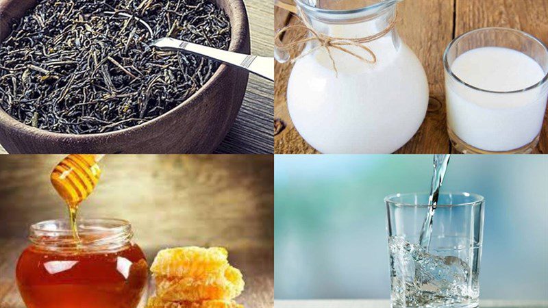 Ingredients for royal milk tea