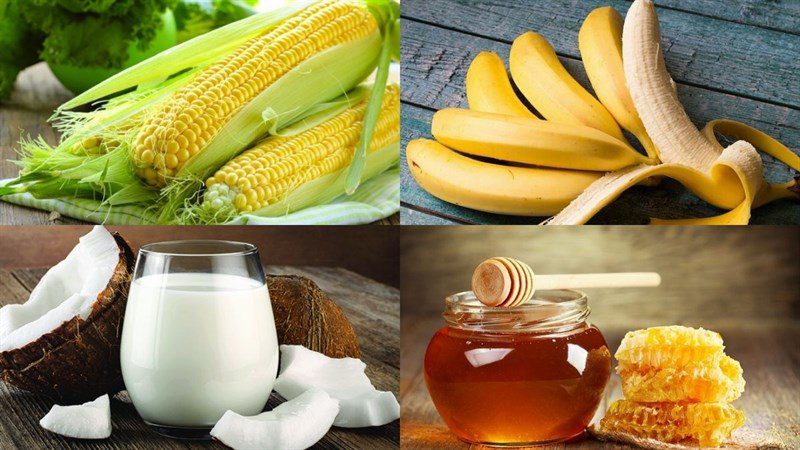 Ingredients for corn smoothie