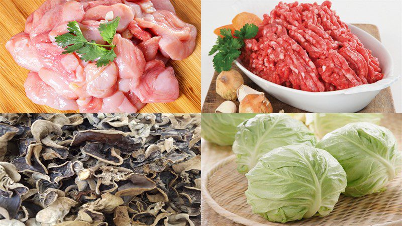 Ingredients for the dish 3 ways to make stuffed basa fish belly
