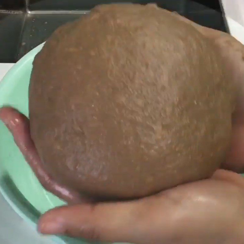 Step 3 Kneading the Milo bread dough
