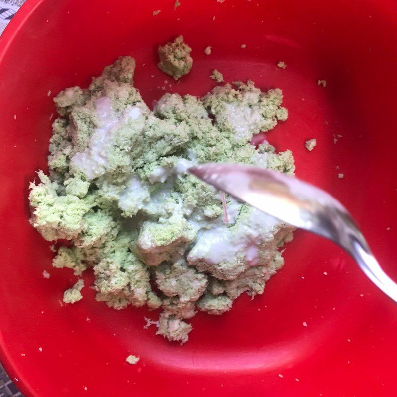 Step 2 Mix cassava Cassava ball dessert