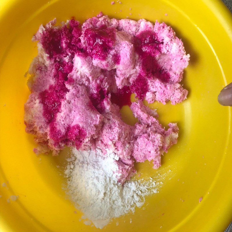 Step 2 Mix cassava Cassava ball dessert