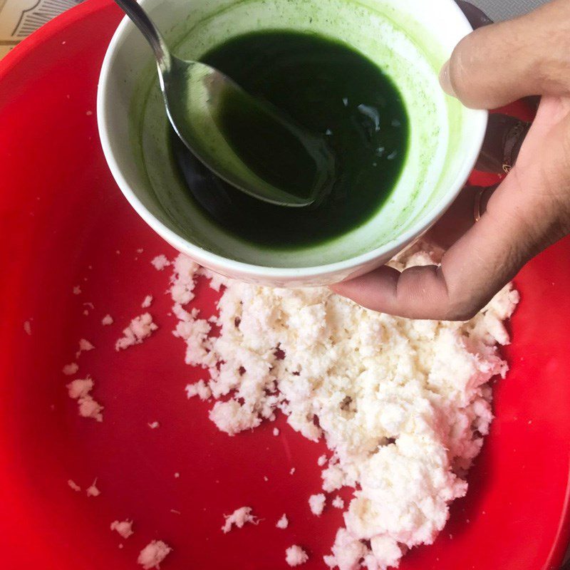 Step 2 Mix cassava Cassava ball dessert