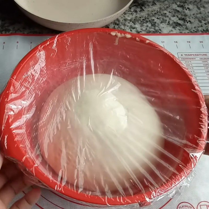 Step 3 Kneading and proofing the dough for Butter Milk Bread using a non-stick pan