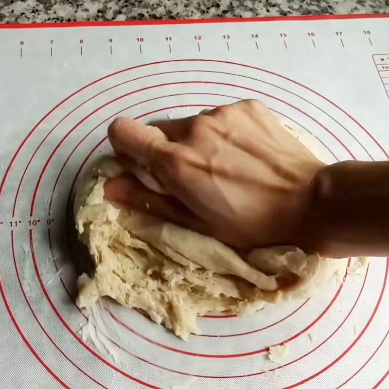 Step 3 Kneading and proofing the dough for Butter Milk Bread using a non-stick pan