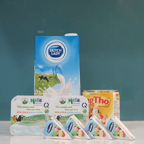 Ingredients for yogurt cheese dish