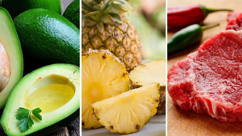 Ingredients for dish 2 how to make pineapple avocado salad
