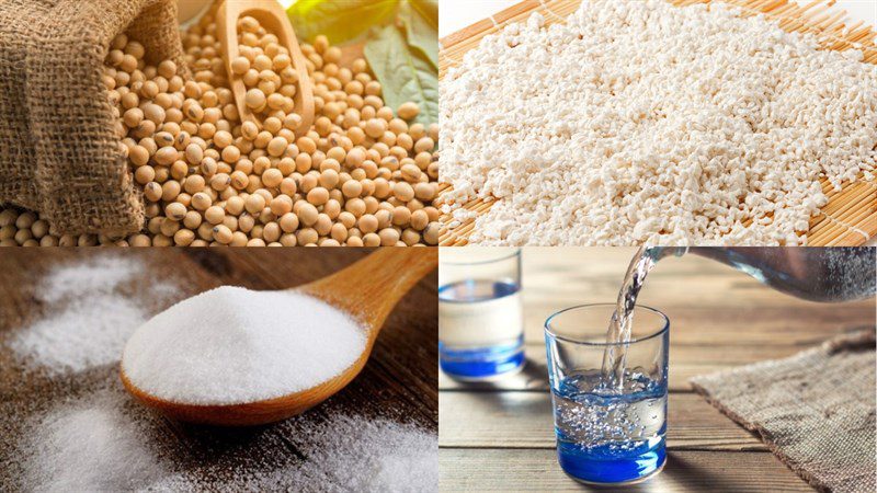 Ingredients for miso dish