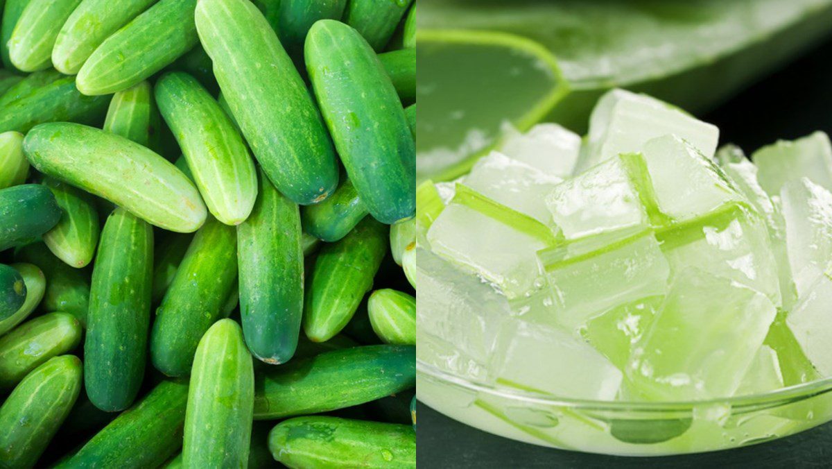 Ingredients for cucumber juice