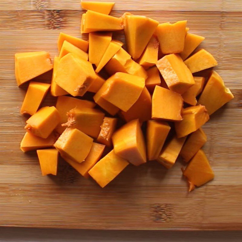 Step 1 Prepare the ingredients for Pumpkin juice with apple and passion fruit
