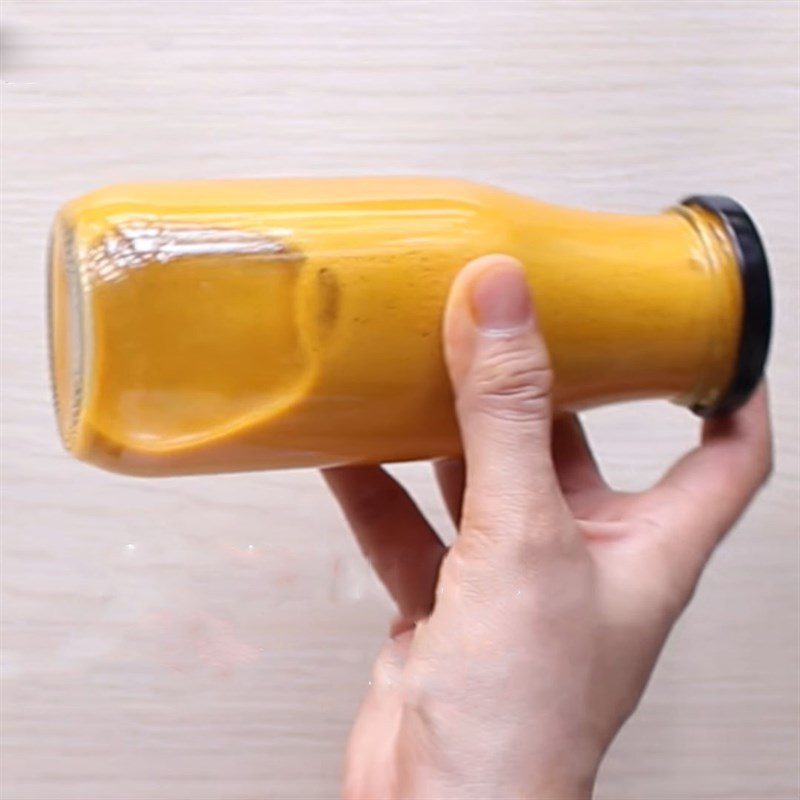 Step 3 Completion Pumpkin juice with apple and passion fruit