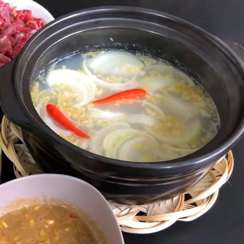Step 5 Final Product of sour beef hot pot