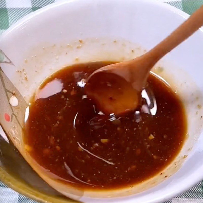 Step 2 Dressing for Thai vegetarian papaya salad (Recipe shared by Tiktok Vegetarian Kitchen XANH)