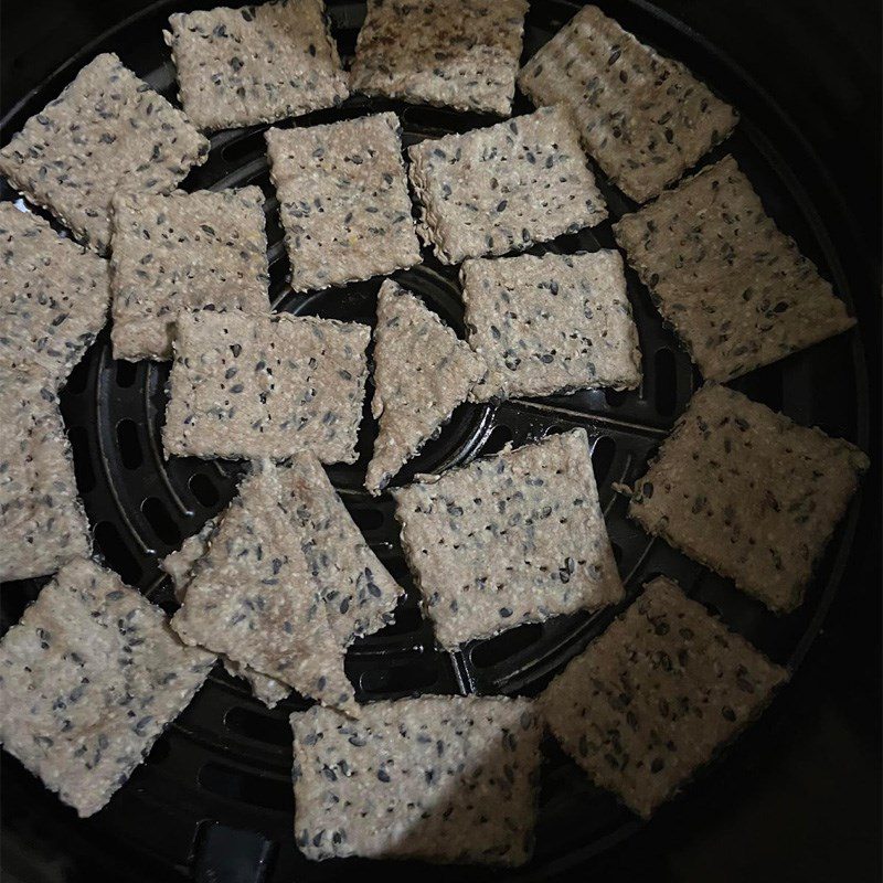 Step 3 Baking Black Sesame Oatmeal Cookies