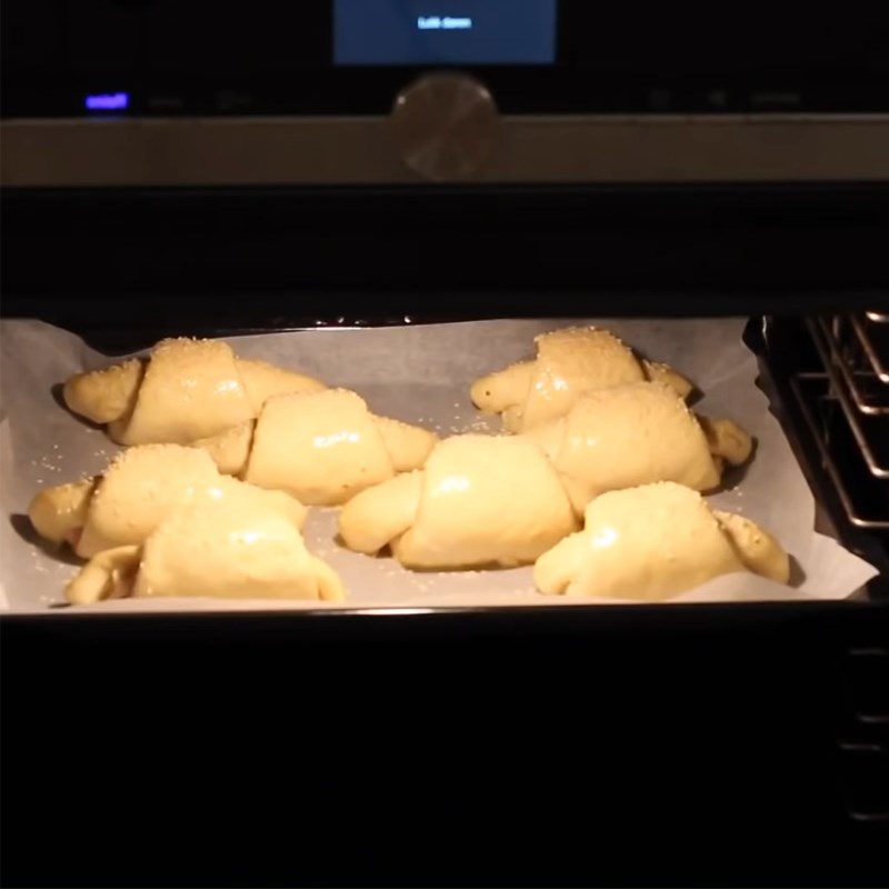 Step 5 Baking Bread Croissant with Ham and Cheese Filling