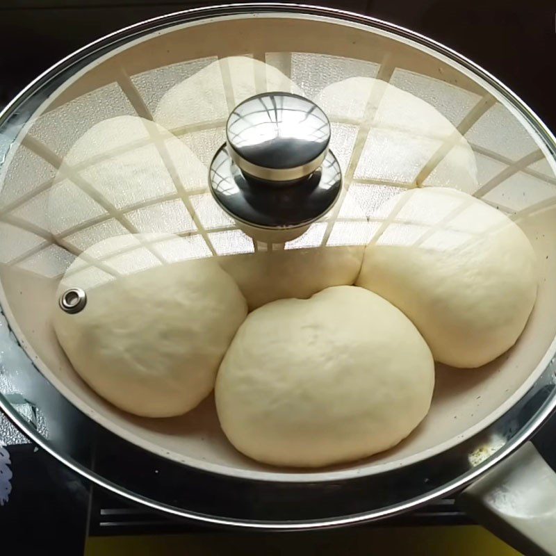 Step 5 Baking bread in a pan Butter milk bread using a non-stick pan
