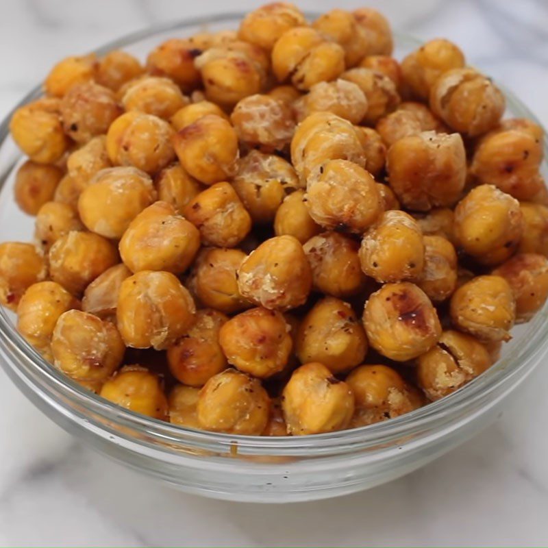 Step 2 Roasting chickpeas Salad with chickpeas and kale