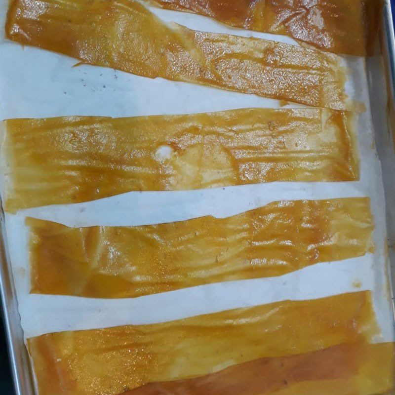 Step 3 Grilling the mango rice paper mixture