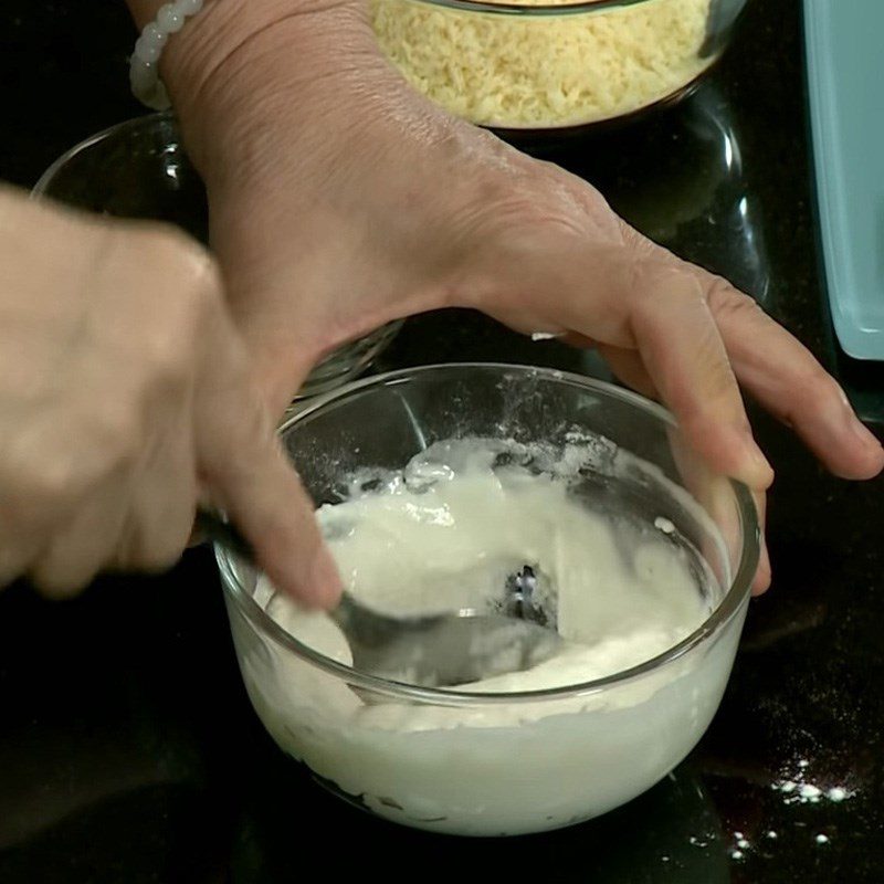 Step 2 Prepare the batter Crispy Fried Lotus Root with Sweet and Sour Sauce