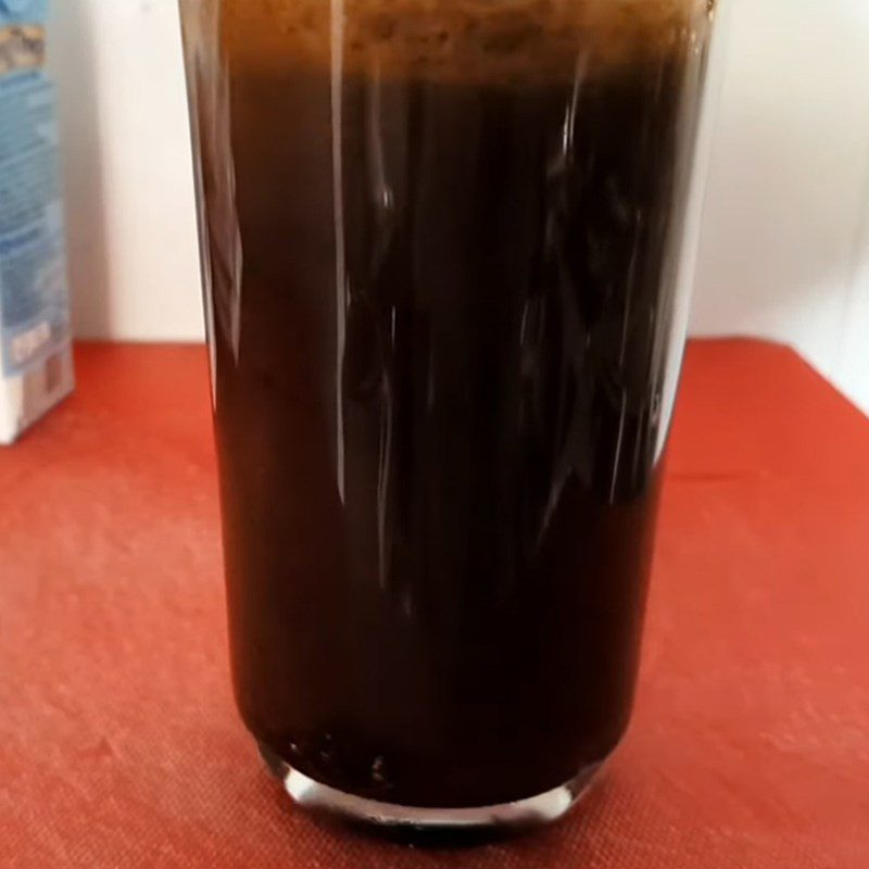 Step 1 Brew coffee with milk coffee bag