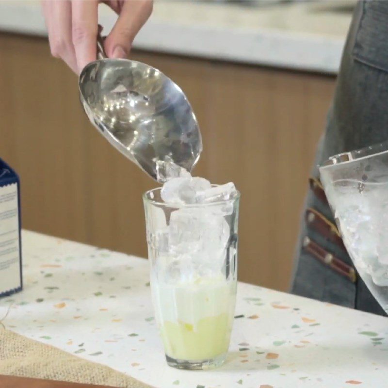 Step 1 Make iced milk coffee Salted coffee ice cream