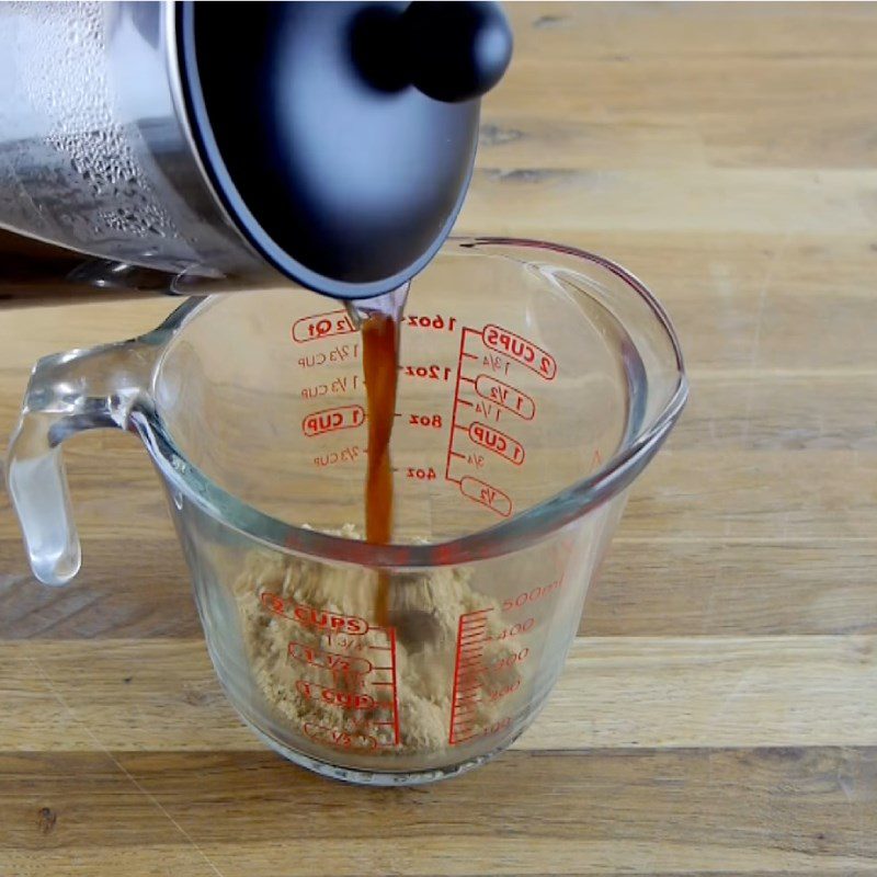 Step 1 Make coffee Salted coffee ice cream