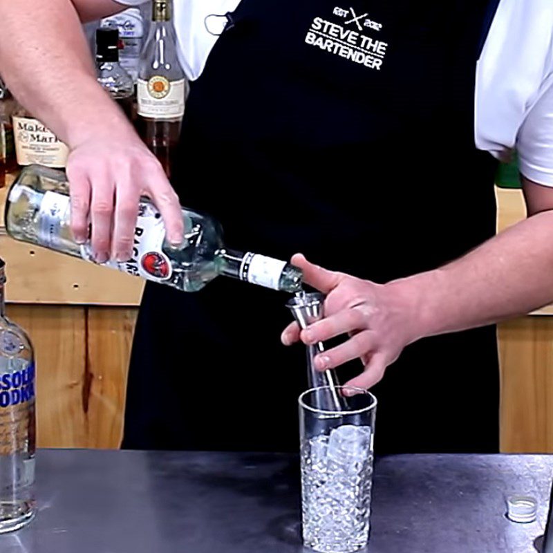 Step 1 Mix the Long Island Iced Tea Cocktail