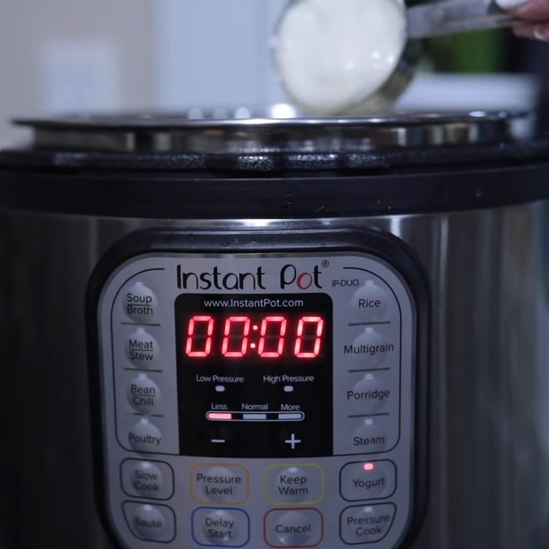 Step 1 Prepare the yogurt mixture Soy yogurt using an electric pressure cooker