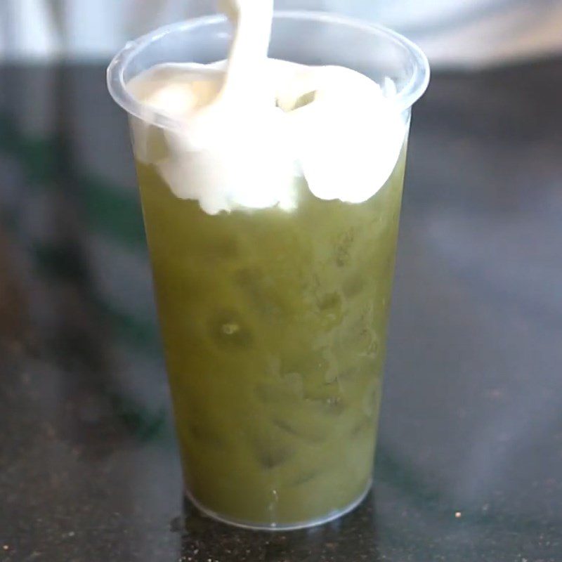 Step 2 Prepare matcha macchiato Matcha macchiato