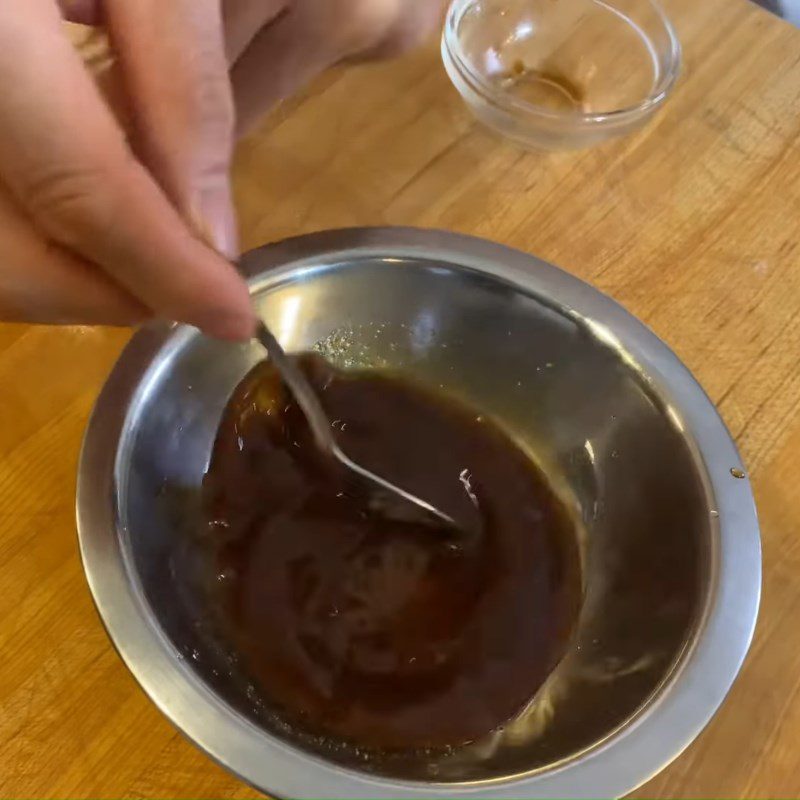 Step 3 Make the sauce for Stir-fried Green Beans with Eggplant