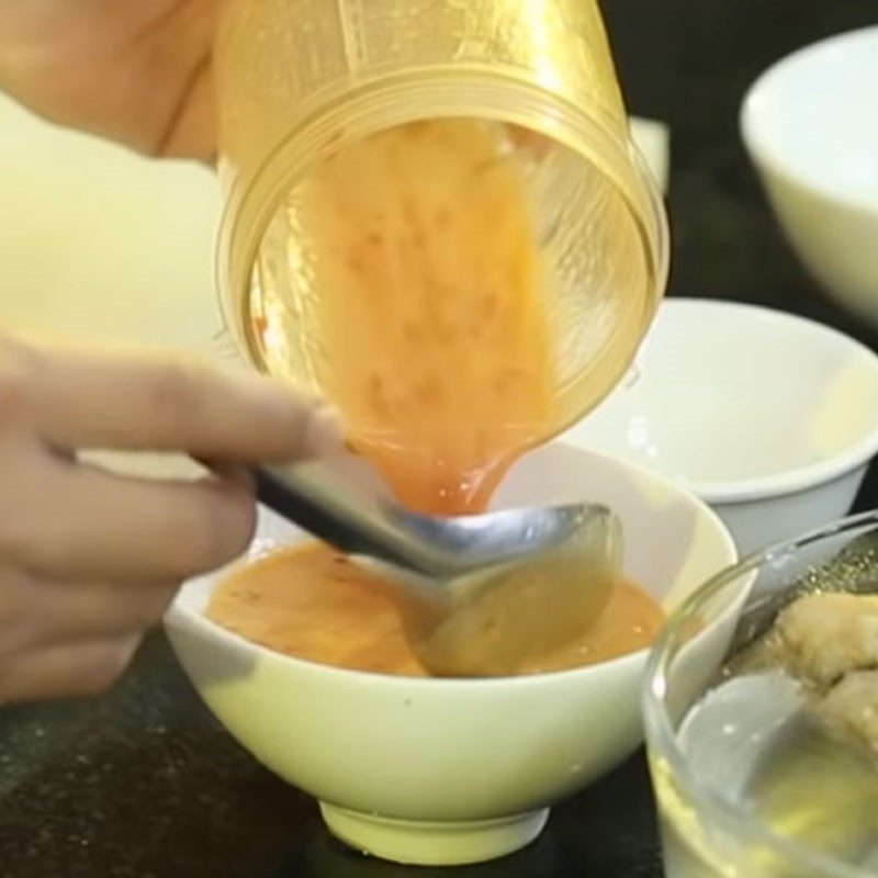 Step 3 Prepare the dressing for Lotus Stem Salad with Pork Ear