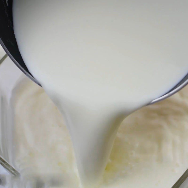 Step 2 Mix the starter yogurt Yogurt with powdered milk