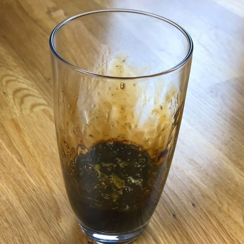 Step 2 Prepare the milk tea for Fresh Milk Matcha with Black Sugar Tapioca