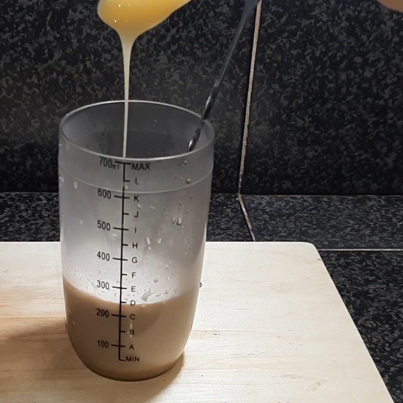 Step 2 Make milk tea Chocolate Nutella milk tea