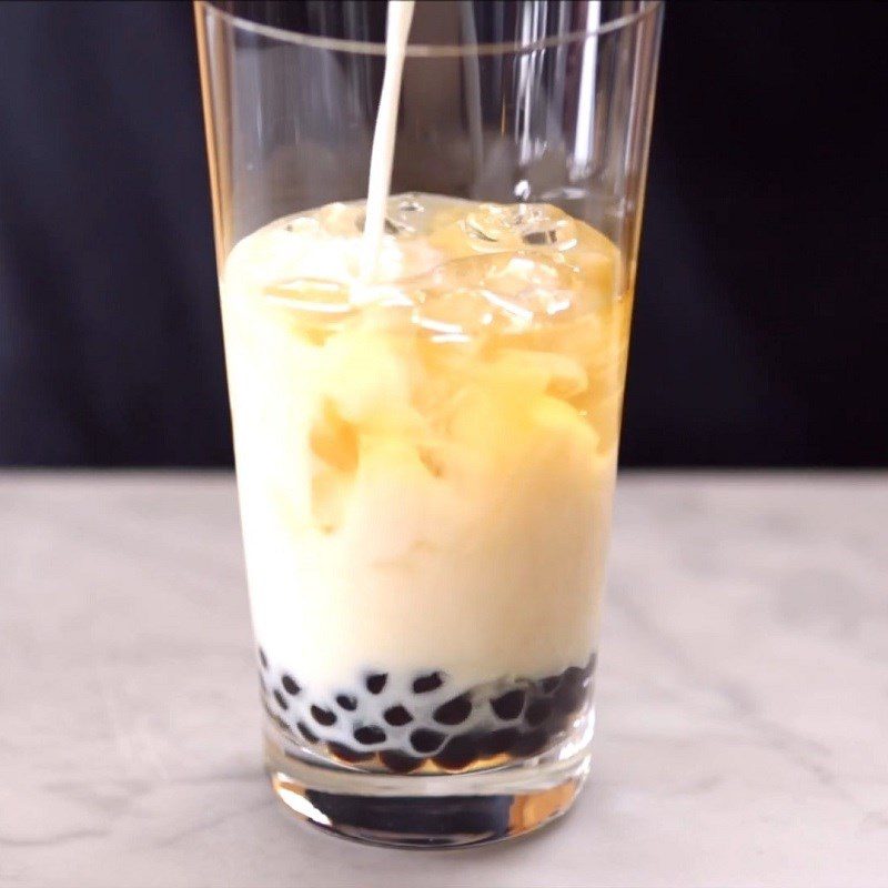 Step 3 Brew coffee milk tea Coffee milk tea