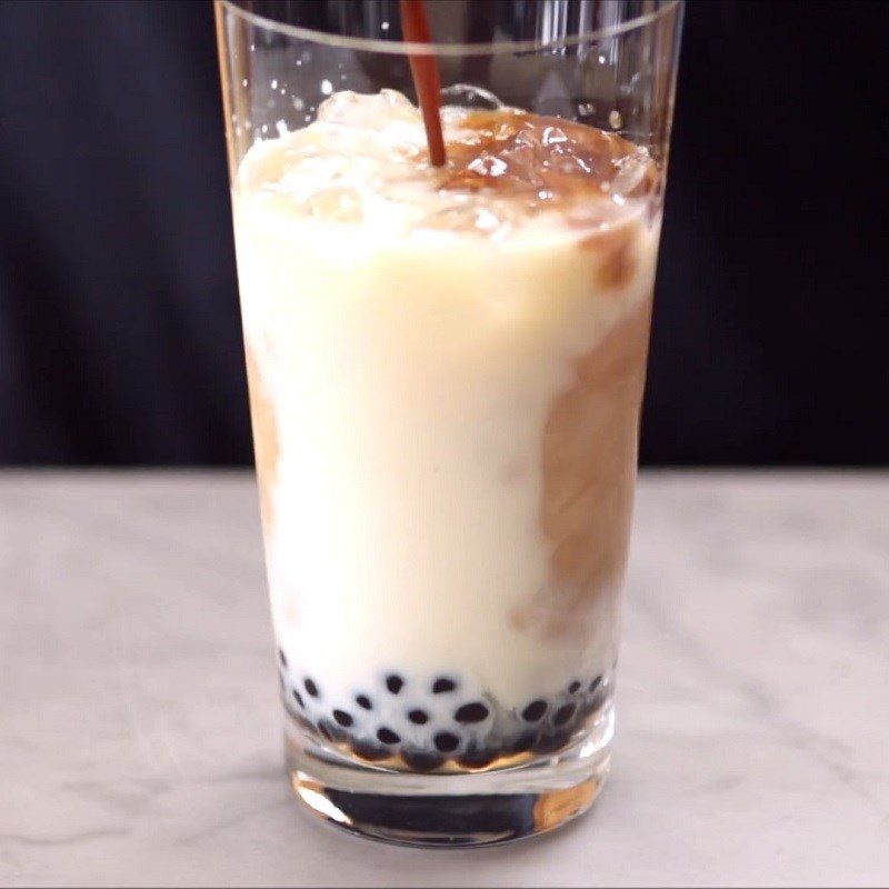 Step 3 Brew coffee milk tea Coffee milk tea