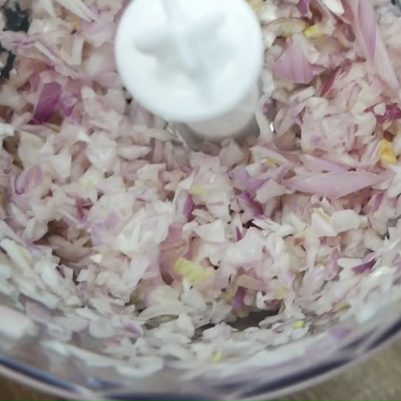 Step 3 Sauté shallots for Fish Spring Rolls