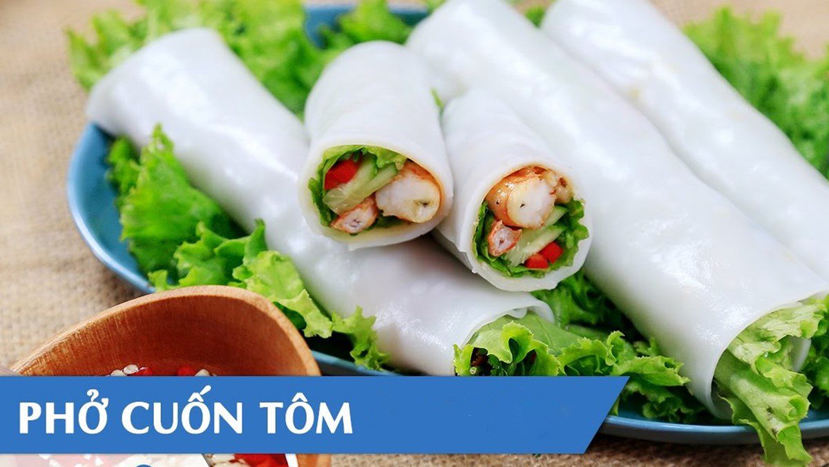 Fried Shrimp Pho Roll
