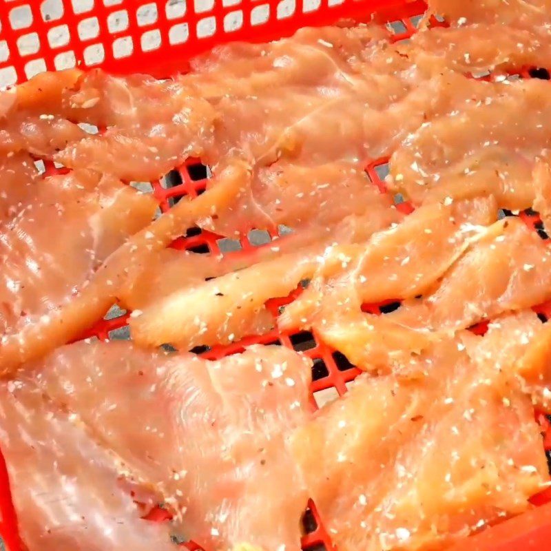 Step 3 Drying Chicken Jerky