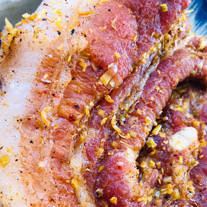 Step 3 Dry the meat Crispy fried pork belly