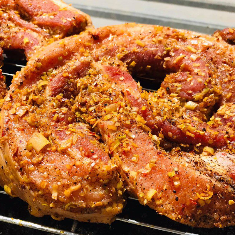 Step 3 Dry the meat Crispy fried pork belly