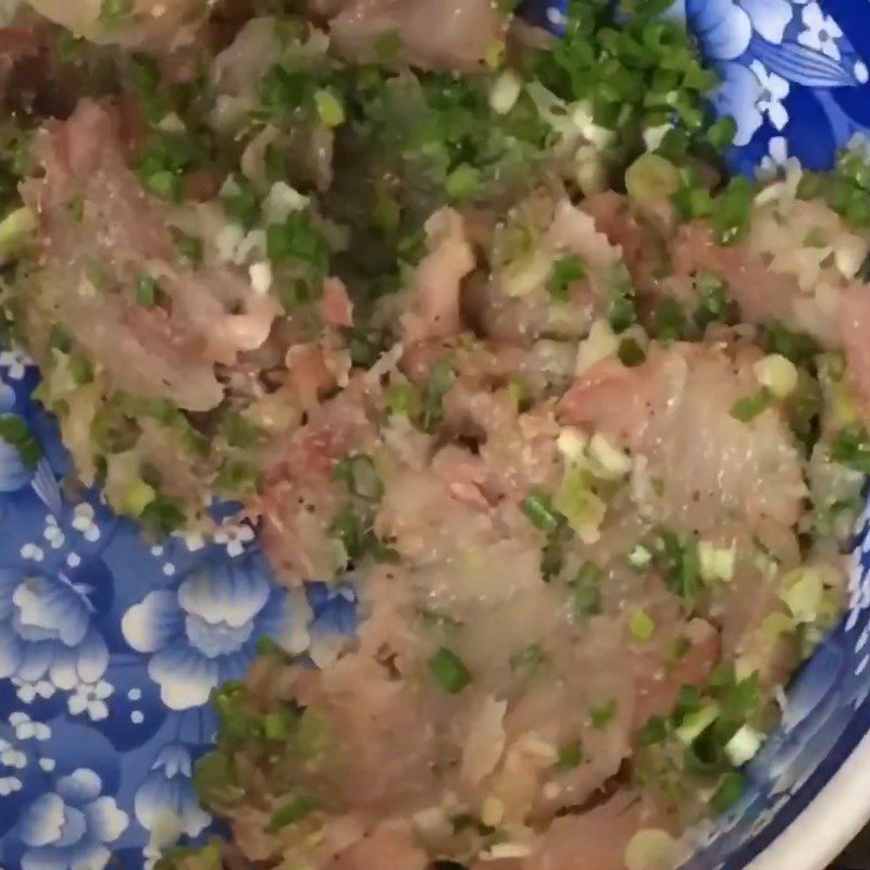 Step 1 Pound and marinate snakehead fish paste for Local Crab Hotpot